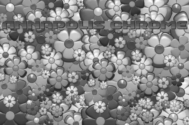 Annapolis Chrome Font examples