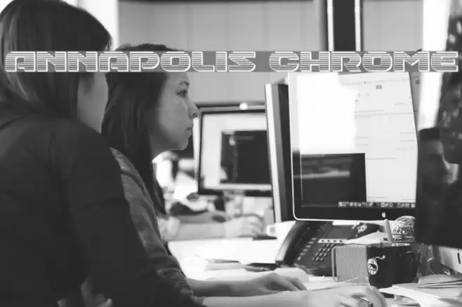 Annapolis Chrome Font examples