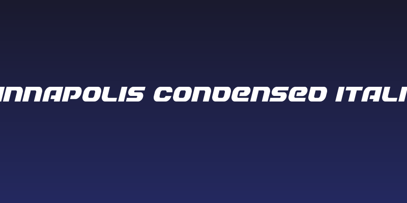 Annapolis Condensed Italic Social Header