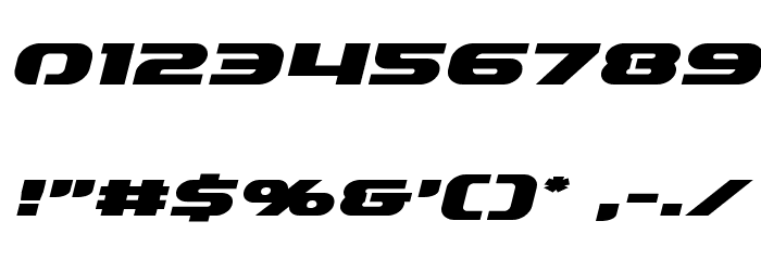 Annapolis Expanded Italic Font OTHER CHARS