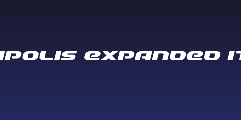 Annapolis Expanded Italic Social Header