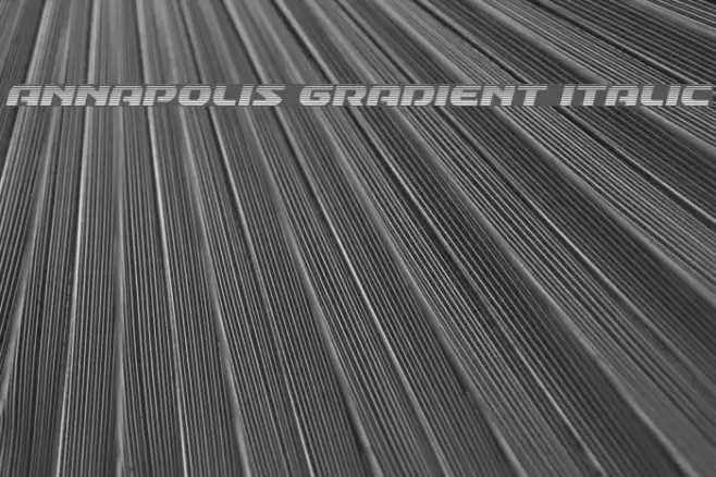 Annapolis Gradient Italic Font examples