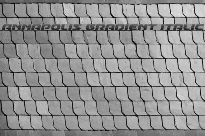 Annapolis Gradient Italic Font examples