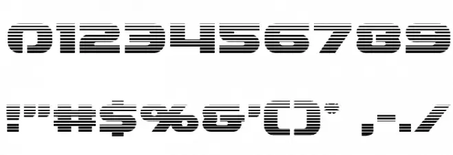 Annapolis Gradient Font OTHER CHARS