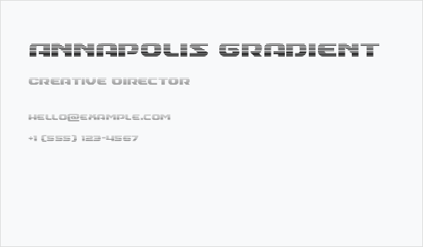 Annapolis Gradient Business Card