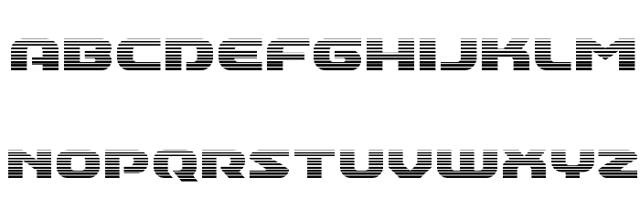 Annapolis Gradient Font LOWERCASE