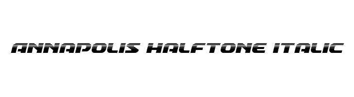 Annapolis Halftone Italic  Скачать бесплатные шрифты
