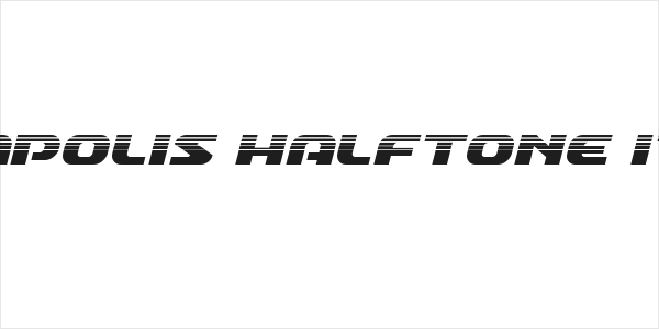 Annapolis Halftone Italic Logo