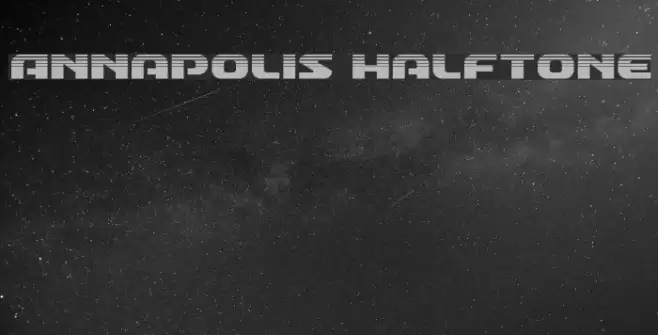 Annapolis Halftone Font examples