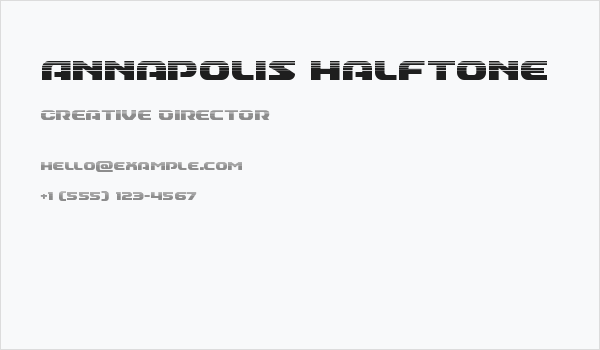 Annapolis Halftone Business Card