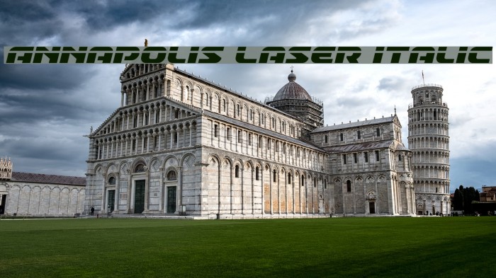 Annapolis Laser Italic Example 2