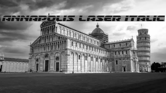 Annapolis Laser Italic Font examples