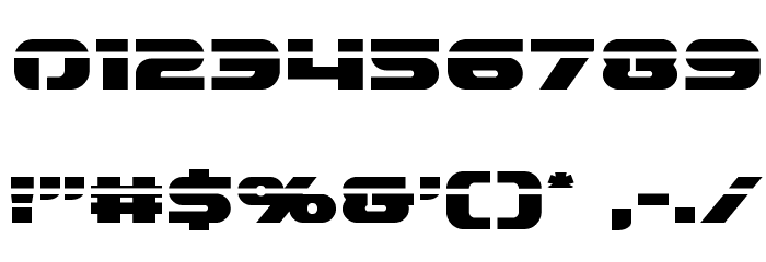 Annapolis Laser Font OTHER CHARS