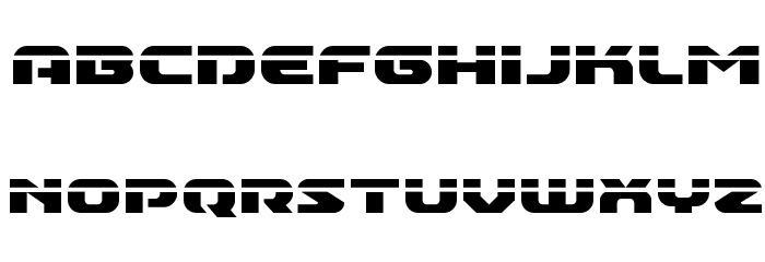 Annapolis Laser Font LOWERCASE