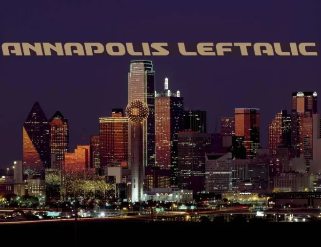 Annapolis Leftalic Example 1