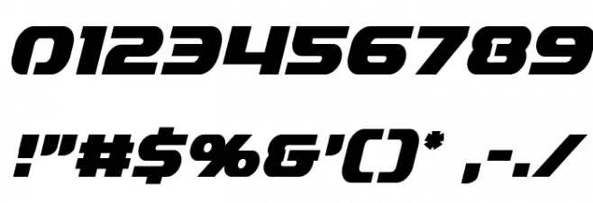 Annapolis Lower Case Condensed Italic フォント その他の文字