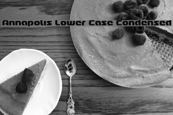 Annapolis Lower Case Condensed Font examples