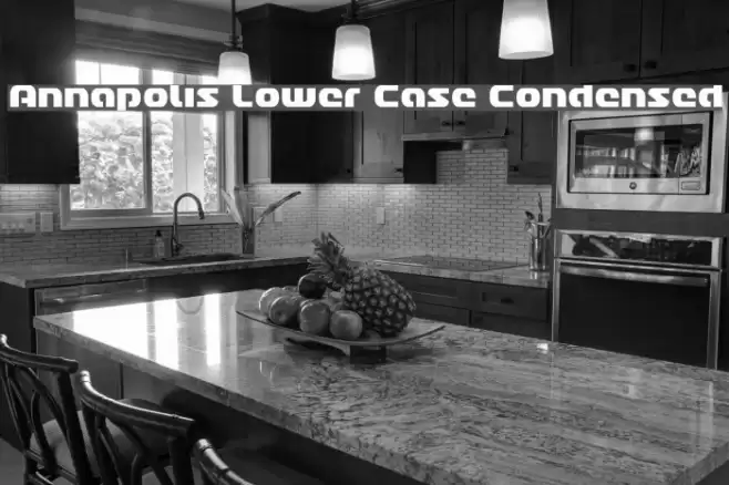 Annapolis Lower Case Condensed Font examples