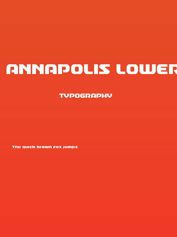Annapolis Lower Case Condensed Poster