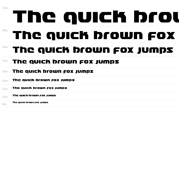 Annapolis Lower Case Condensed Waterfall