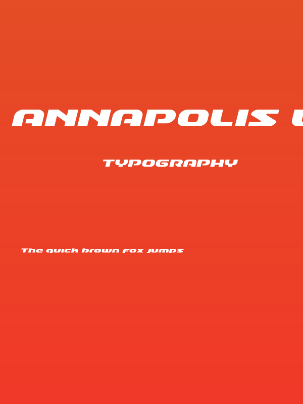 Annapolis Lower Case Expanded Italic Poster