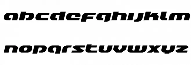 Annapolis Lower Case Expanded Italic 字体 小写