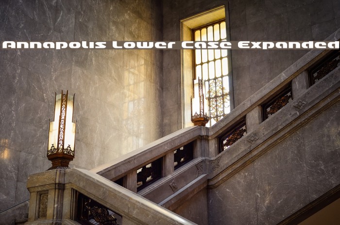 Annapolis Lower Case Expanded Font examples