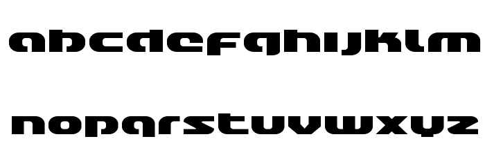 Annapolis Lower Case Expanded Font LOWERCASE
