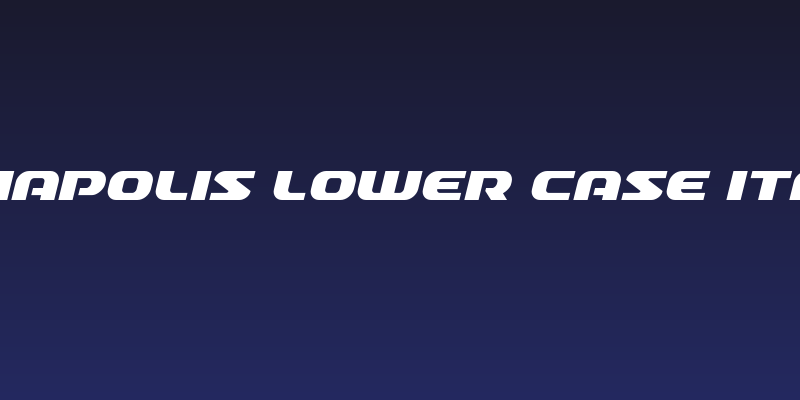 Annapolis Lower Case Italic Social Header