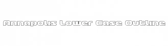 Annapolis Lower Case Outline  Free Fonts Download