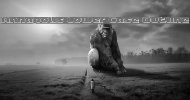 Annapolis Lower Case Outline Font examples