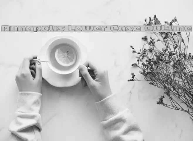 Annapolis Lower Case Outline Font examples