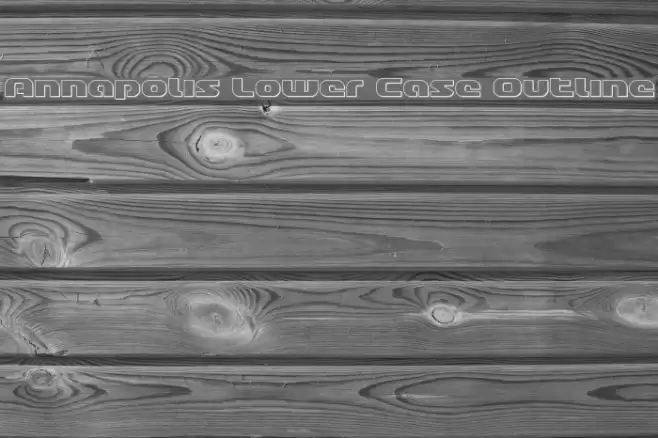 Annapolis Lower Case Outline Font examples