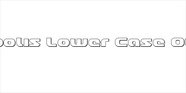 Annapolis Lower Case Outline Logo