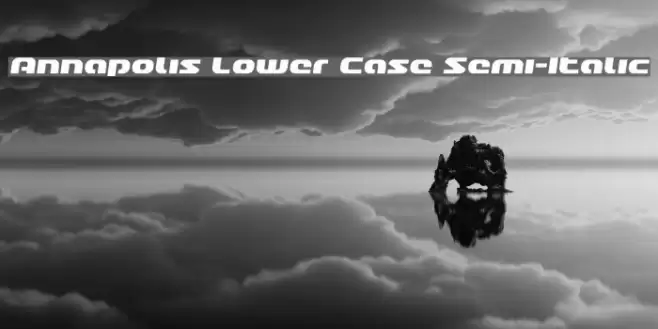 Annapolis Lower Case Semi-Italic Font examples