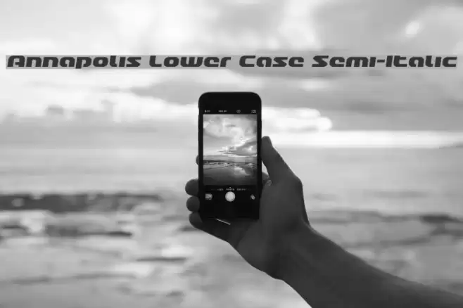 Annapolis Lower Case Semi-Italic Font examples