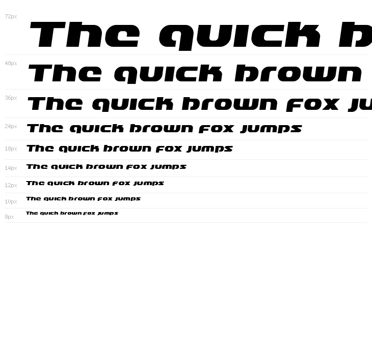 Annapolis Lower Case Semi-Italic Waterfall