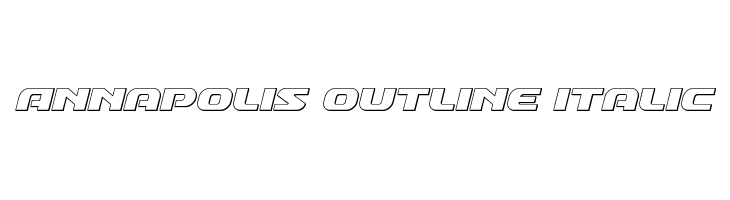 Annapolis Outline Italic 