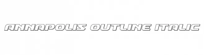Annapolis Outline Italic 