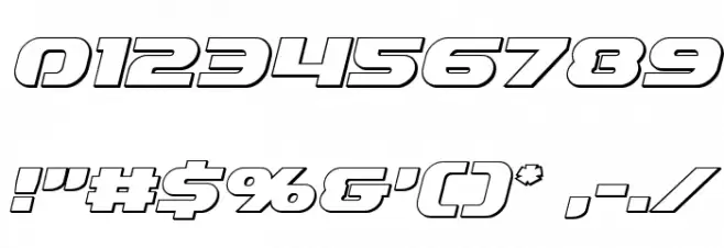 Annapolis Outline Italic Font OTHER CHARS