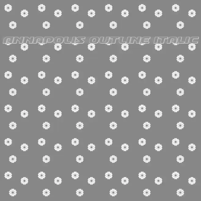 Annapolis Outline Italic Font examples