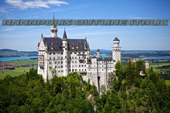 Annapolis Outline Italic Example 3