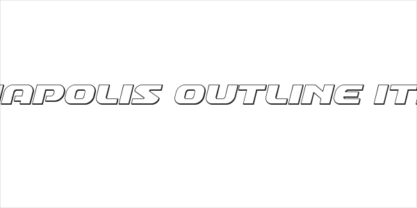 Annapolis Outline Italic Logo