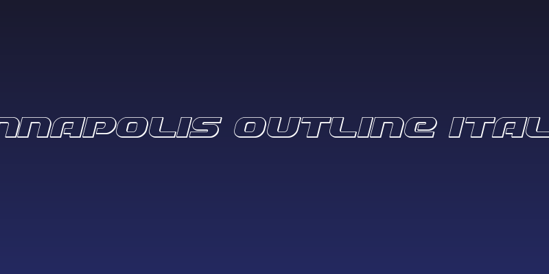 Annapolis Outline Italic Social Header