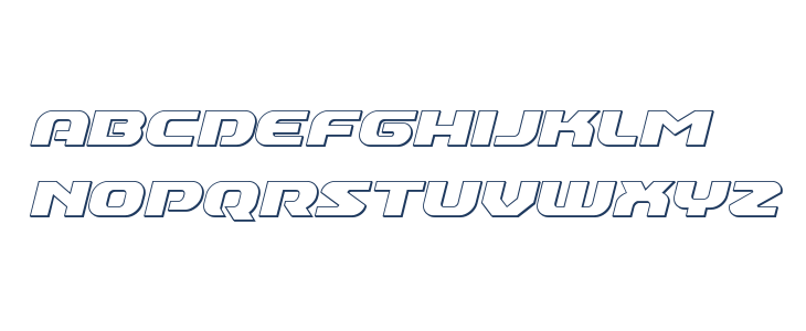 Annapolis Outline Italic Lowercase