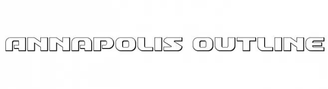 Annapolis Outline  Fuentes Gratis Descargar