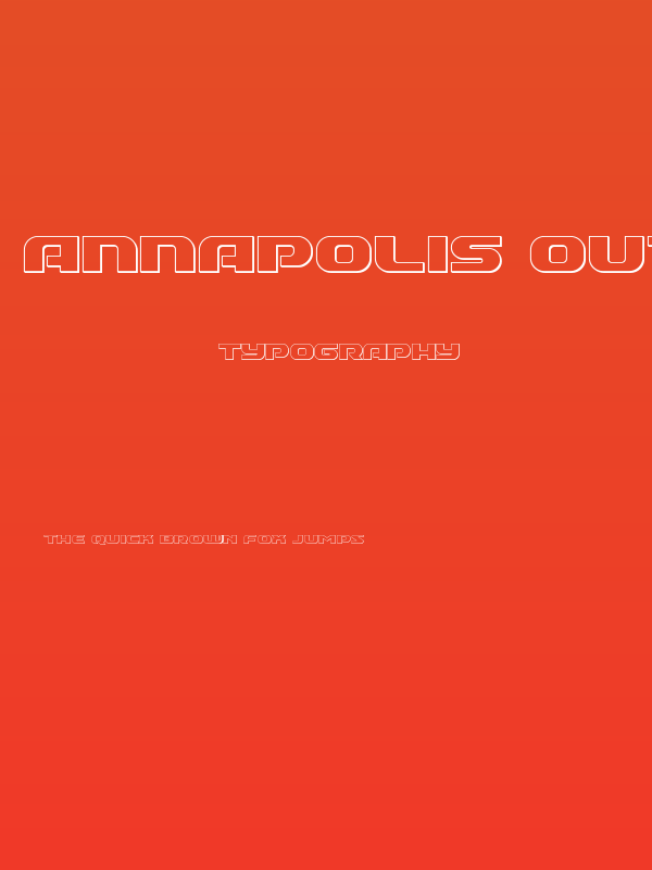 Annapolis Outline Poster