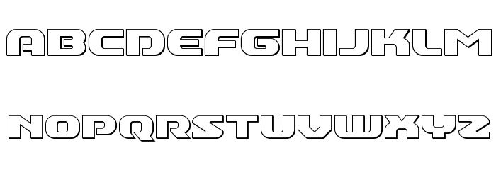 Annapolis Outline Font LOWERCASE