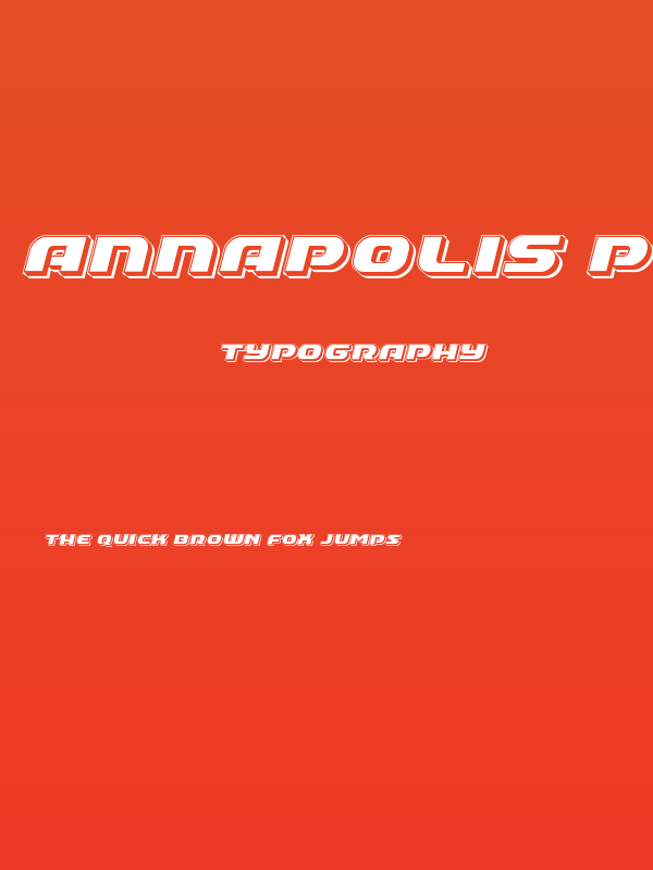 Annapolis Punch Italic Poster