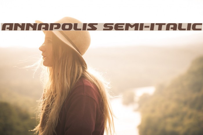 Annapolis Semi-Italic Example 2